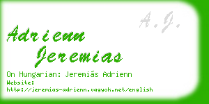 adrienn jeremias business card
