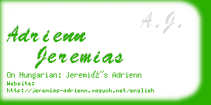 adrienn jeremias business card